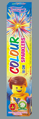 10 CM COLOUR SPARKLERS